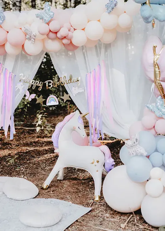 FOLIEBALLONG – Enhjørning stående – PartyDeco