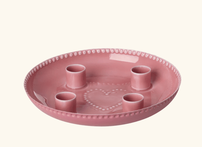 Hovedbilde ADVENTSLYSESTAKE – Korallrosa med hjerte – Rice