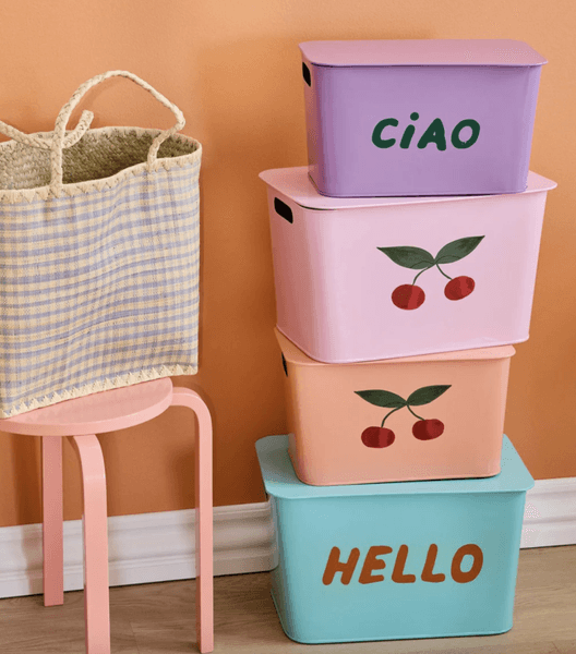 Hovedbilde OPPBEVARINGSBOKSER – 2 pk lilla & rosa – Rice