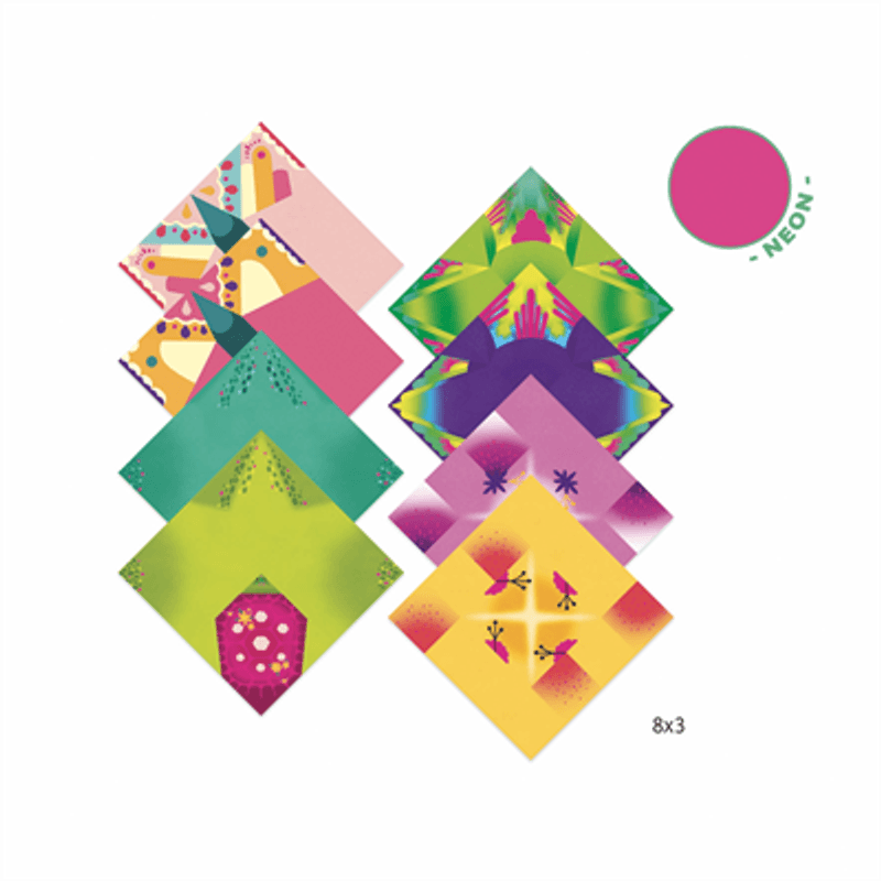 HOBBYSETT – Origami tropiske dyr og blomster – Djeco