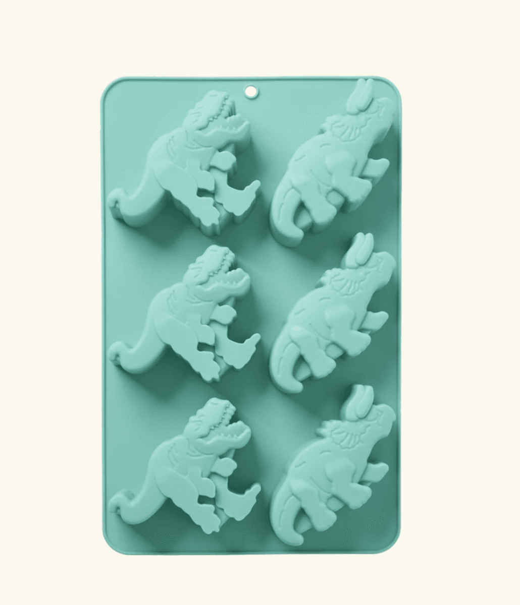 BAKEFORM – Dinosaurer i mintgrønn silikon – Rice
