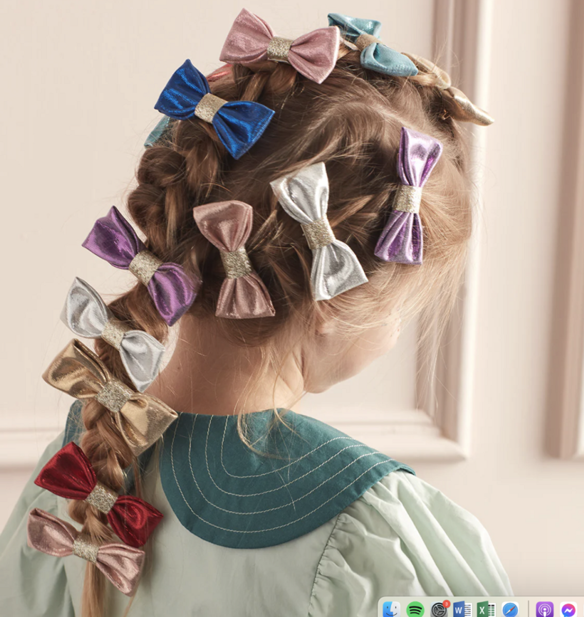 HÅRSLØYFER – Glitter – 8 pk – Meri Meri