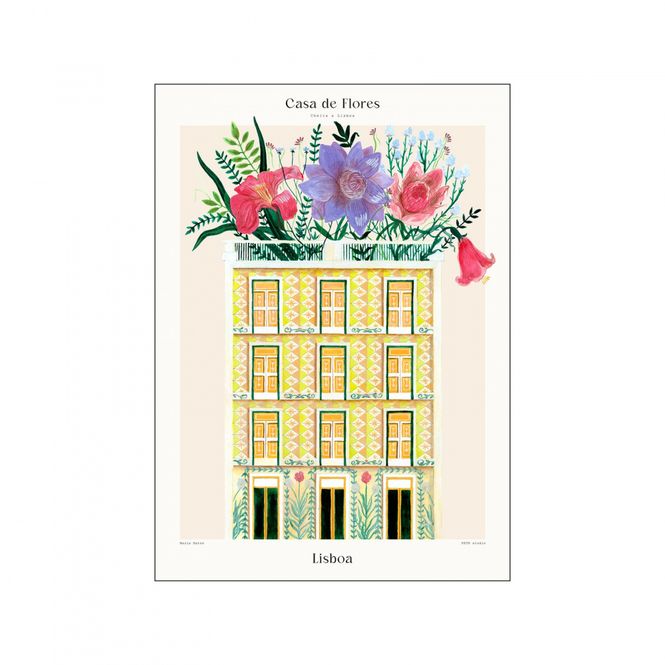 Hovedbilde PLAKAT - Matos - Casa de flores - Lisboa - 30 x 40 cm.