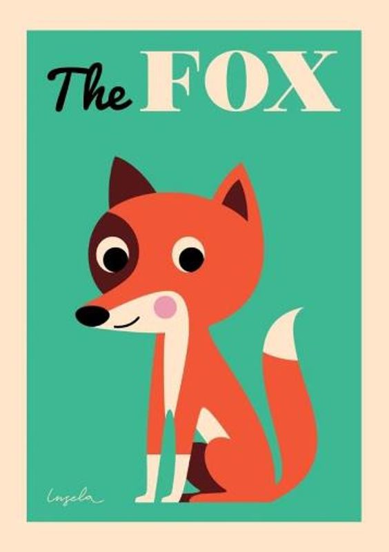 PLAKAT 50×70 – The Fox – Ingela P. Arrhenius