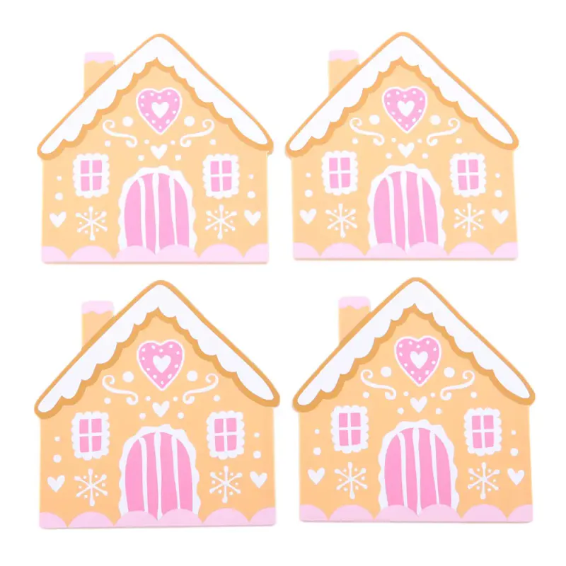 GLASSBRIKKER – Pepperkakehus – 4 pk – Something Different