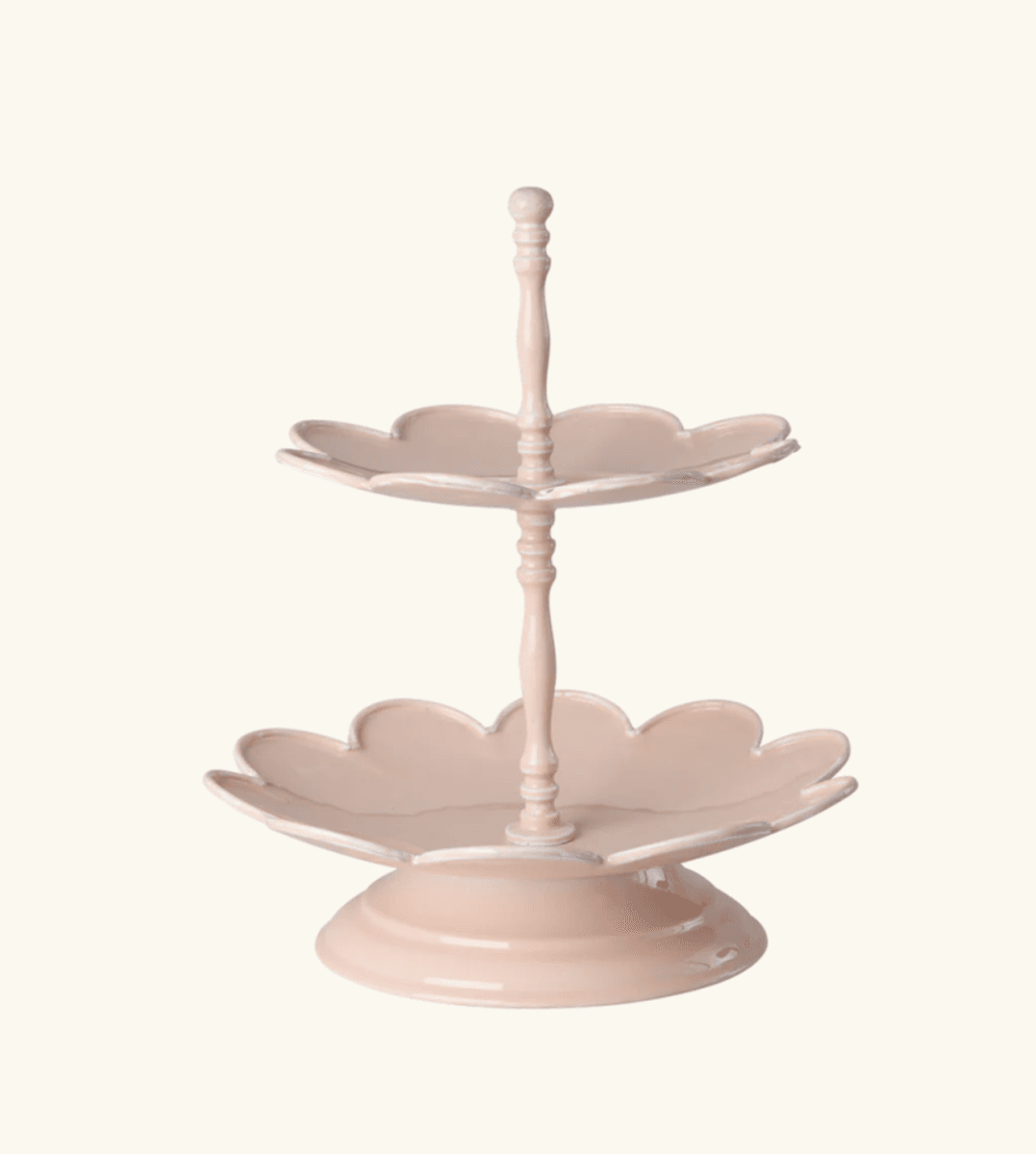 ETASJEFAT – Blomster – Rosa – 2 etasjer – Rice