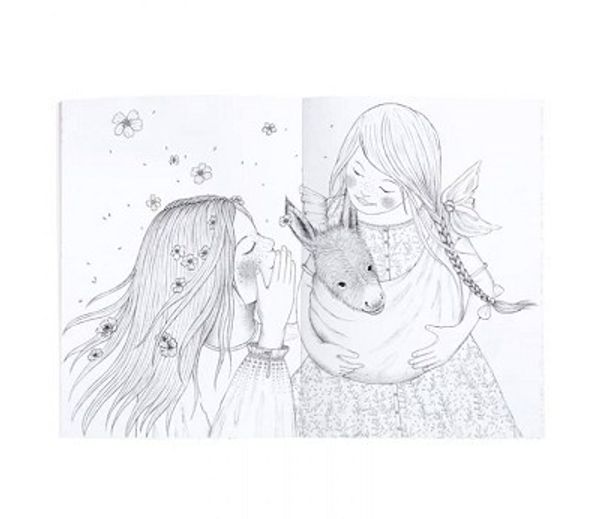 Hovedbilde FARGELEGGINGSBOK – Jenter  – Moulin Roty