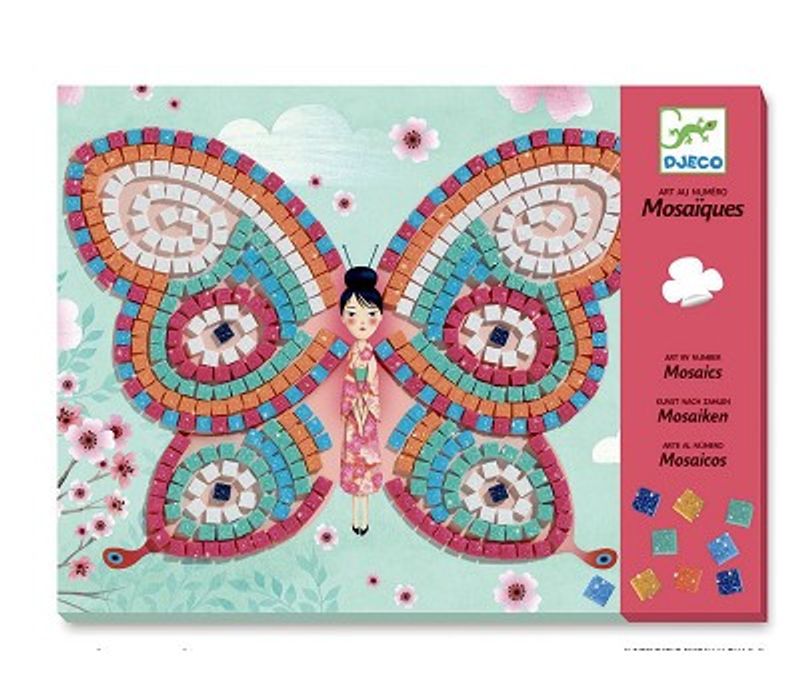 HOBBYSETT – Mosaikk med sommerfugl – Djeco