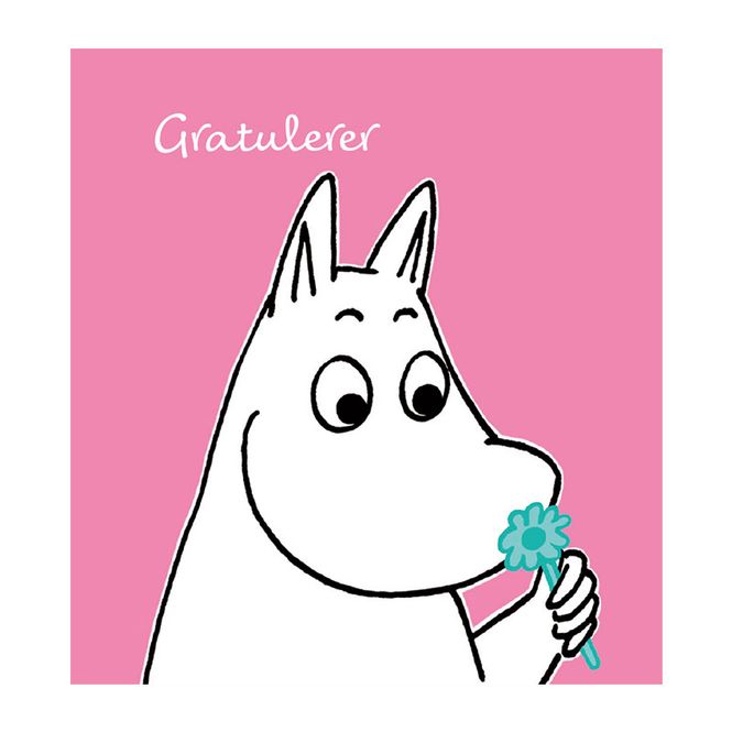 Hovedbilde MUMMIKORT - Gratulerer - Rosa