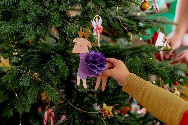 Hovedbilde JULETREPYNT – Honeycomb figurer – 5 pk – ...