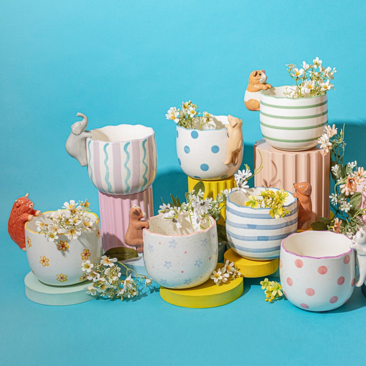 BLOMSTERPOTTE – Dachshund på kanten – Sass & Belle