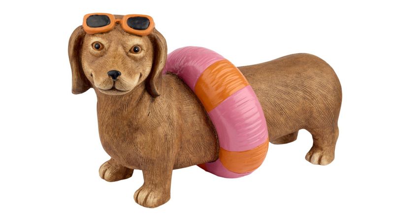 STOR DEKORASJON – Hund med badering – 2Have