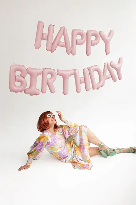 Hovedbilde BALLONG – Happy Birthday – Rosa – ...