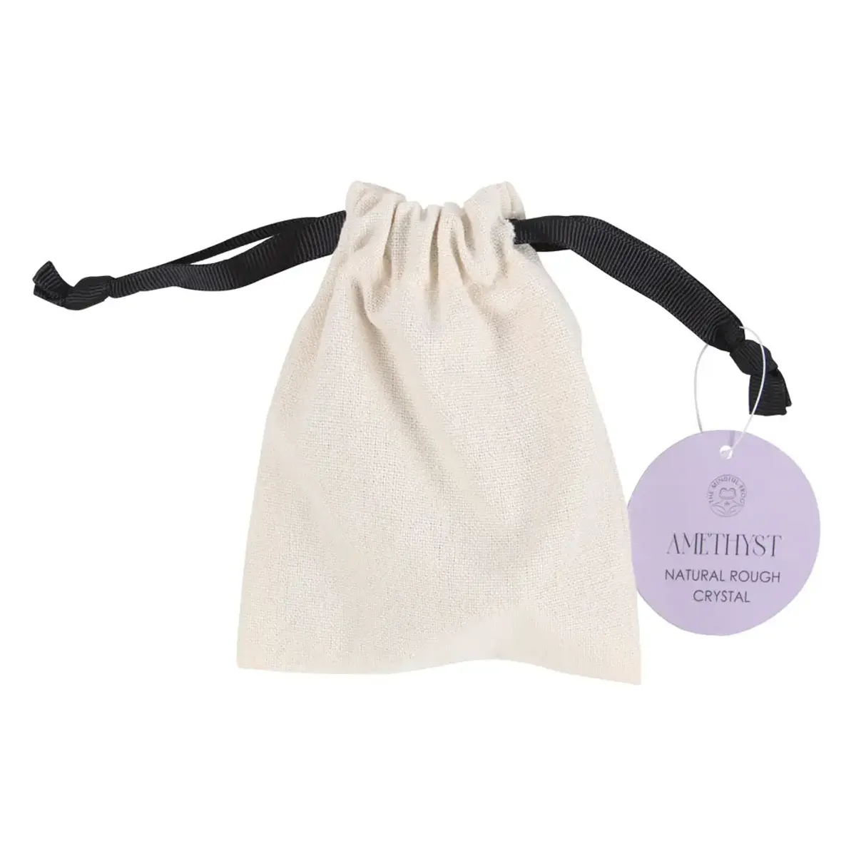 KRYSTALL – Ametyst Råstein i Bomullspose – Something Different