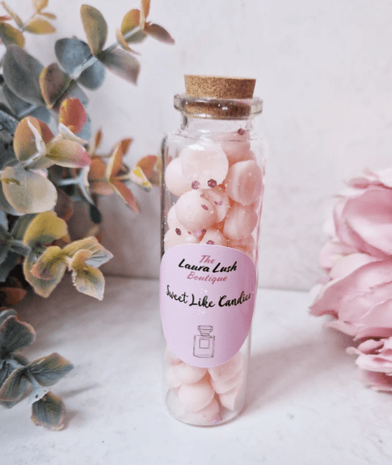 Hovedbilde DUFTVOKS I LITEN GLASSKRUKKE – Sweet Like Candies ...