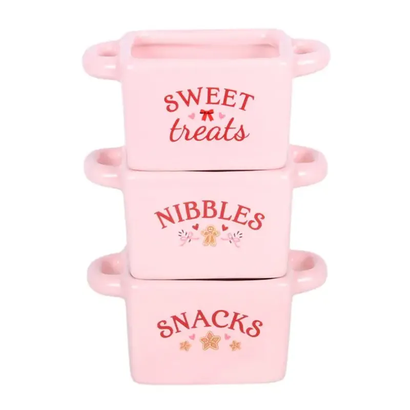 SNACKSKÅLER – Rosa – 3 pk – Something Different