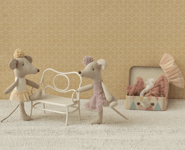 Hovedbilde LILLESØSTER-MUS BALETTDANSER – Heather – Maileg