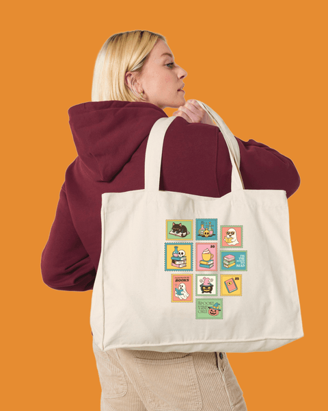 Hovedbilde SHOPPINGBAG – Spooky Stamps – Festligtrykk