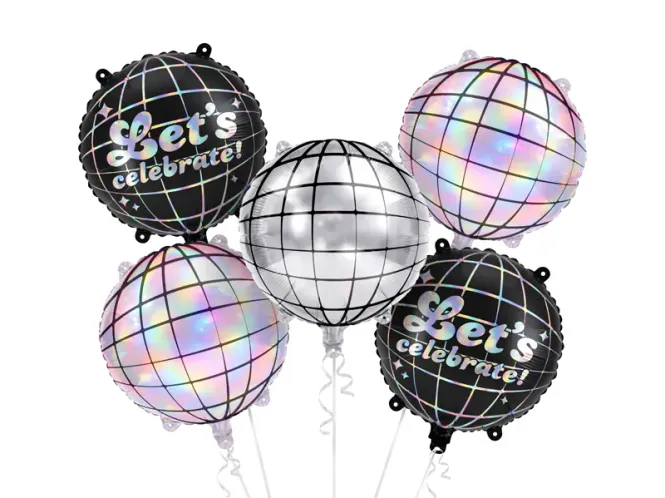 Hovedbilde FOLIEBALLONGER – Disco Balls – 5-pk – ...