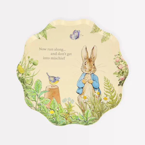 Hovedbilde PAPPASJETTER – Peter Rabbit i hagen med sitat – ...