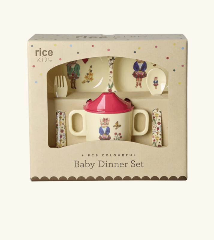 BABY SPISESETT – Katt & Venner – Rice x Nathalie Lété