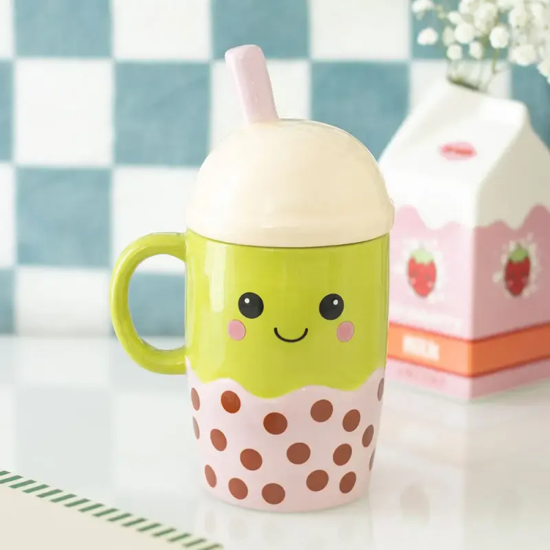KOPP – Kawaii Bubble Tea med lokk – Something Different