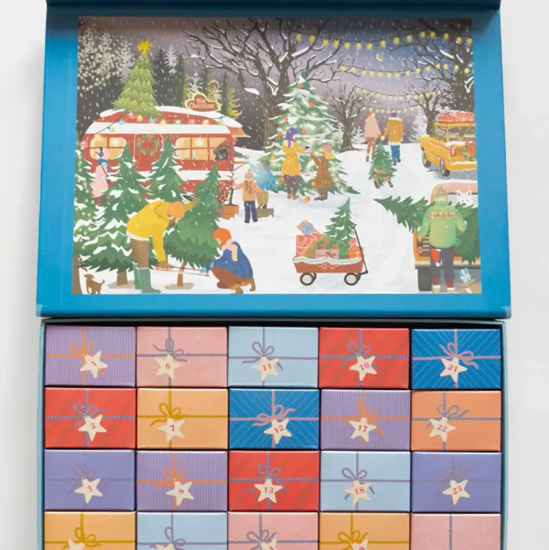 JULEKALENDER – Puslespill – Christmas Tree & Snowflakes – Vissevasse