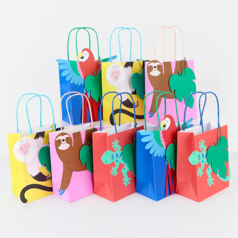 PARTYPOSER – Jungeldyr – 8-pk – Meri Meri