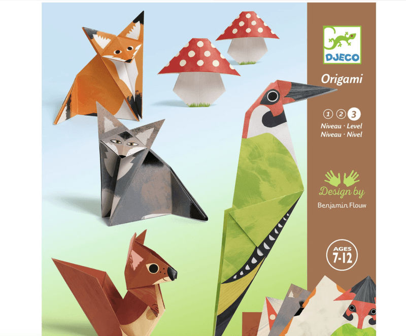 HOBBYSETT – Lag skogsdyr med origami – Djeco
