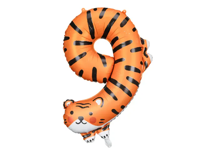 Hovedbilde BALLONG – Tall 9 – Tiger – PartyDeco