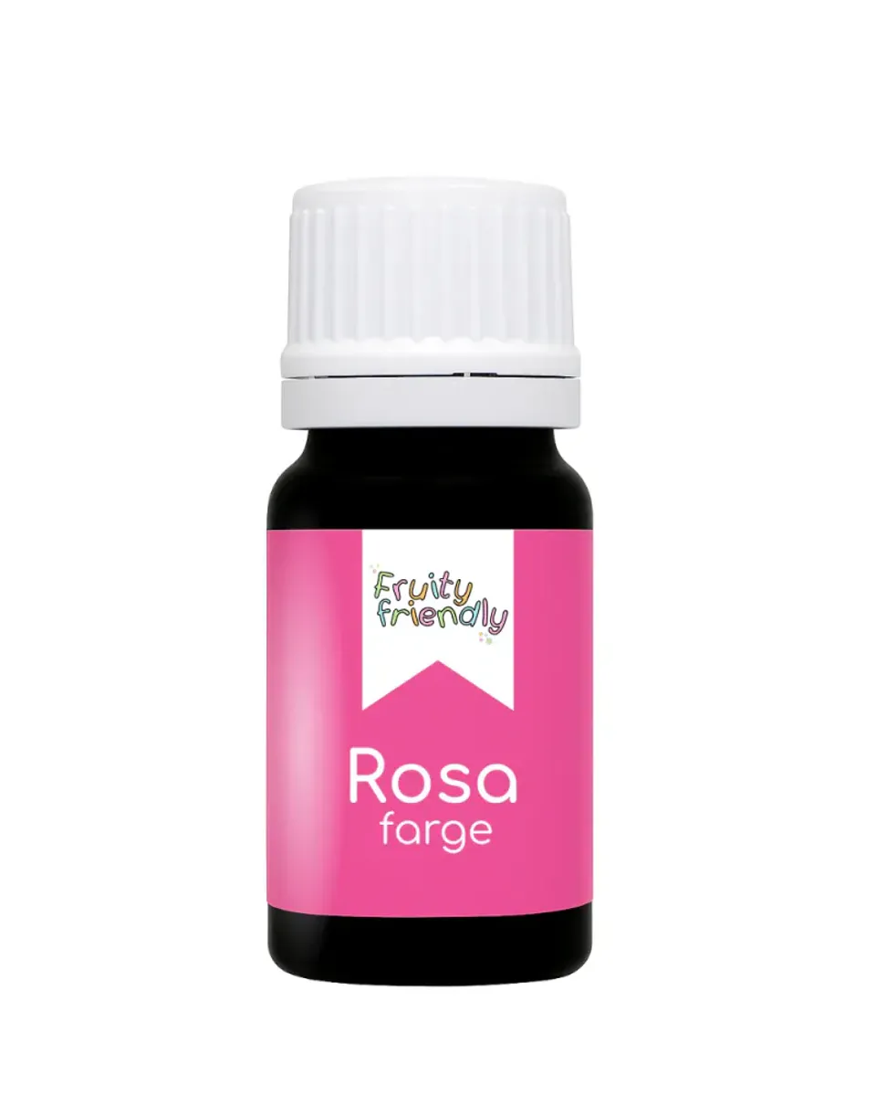 VANNLØSELIG FARGE - Rosa farge 10 ml – FruityFriendly 