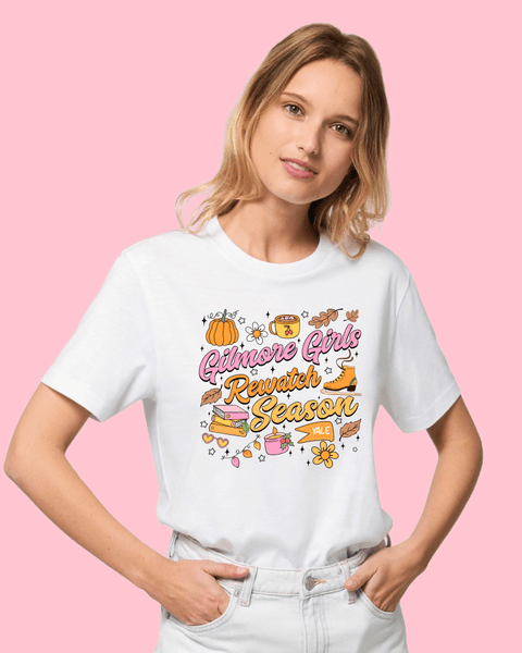 Hovedbilde T-SKJORTE – Gilmore Girls Rewatch Season – ...