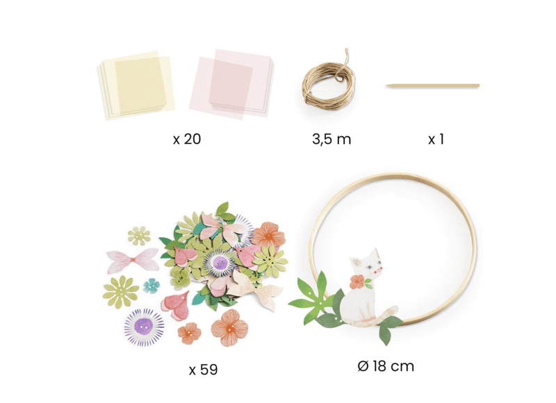 HOBBYSETT – Lag en blomsterkrans – Djeco