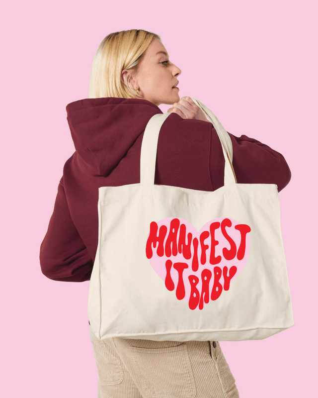 SHOPPINGBAG –  Manifest it baby – Festligetrykk
