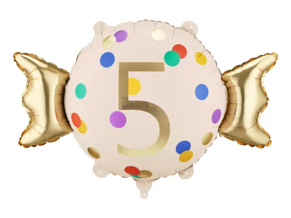 Hovedbilde FOLIEBALLONG – Candy Dots – Tall 5 – ...