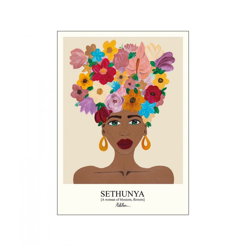 PLAKAT - Sethunya - Warm - 50 X 70 cm.
