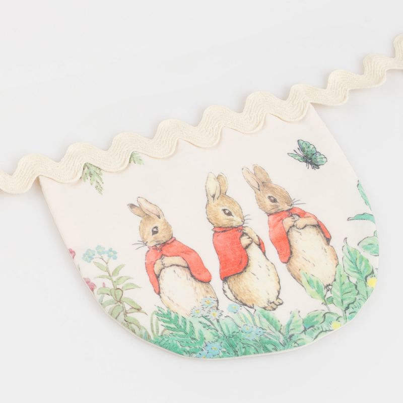 GIRLANDER – Peter Rabbit – 8 stoffflagg – Meri Meri