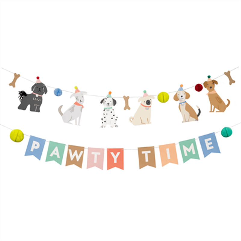 GIRLANDER – Pawty Time med hunder – Meri Meri