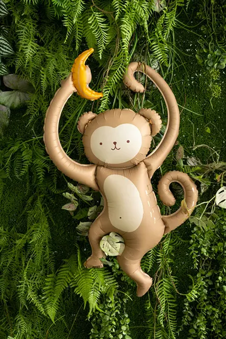 Hovedbilde FOLIEBALLONG – Ape med banan – PartyDeco