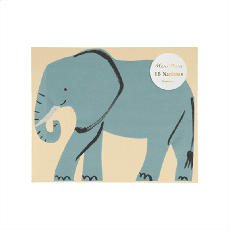 SERVIETTER – Elefant – 16-pk – Meri Meri