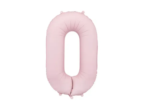 Hovedbilde FOLIEBALLONG – Tall 0 – Lys rosa – ...