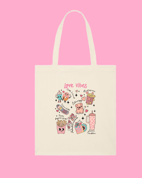 Hovedbilde TOTE BAG – Love Vibes Crew – Festligetrykk