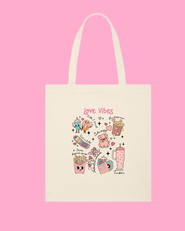 TOTE BAG – Love Vibes Crew – Festligetrykk