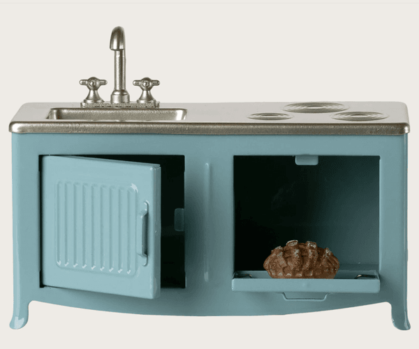 Hovedbilde KJØKKEN TIL MUSENE – Blå med ovn og vask – ...