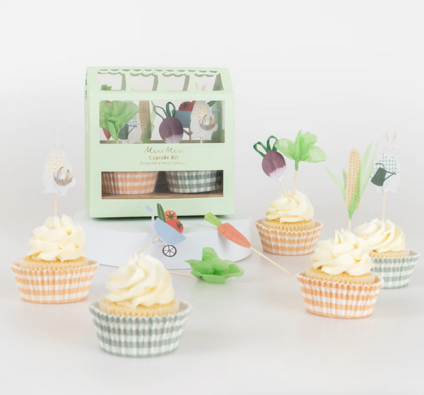 Hovedbilde MUFFINSSETT – Påskekaniner i drivhus – Meri ...