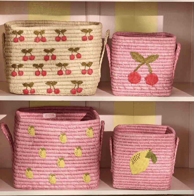 LITEN KURV – Rosa med sitron – Rice