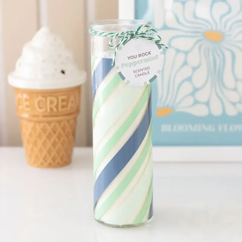 DUFTLYS – Peppermint med striper – Something Different