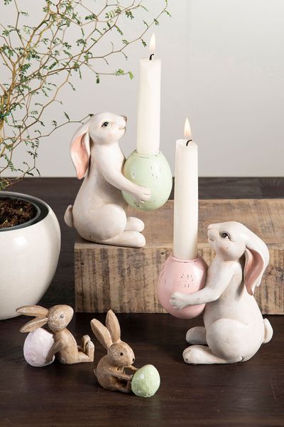 Hovedbilde LYSESTAKE – Påskehare med egg – Alot