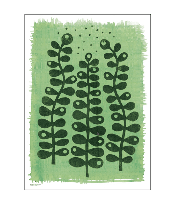 Hovedbilde PLAKAT - Grow green - A3 - Malene Zapffe