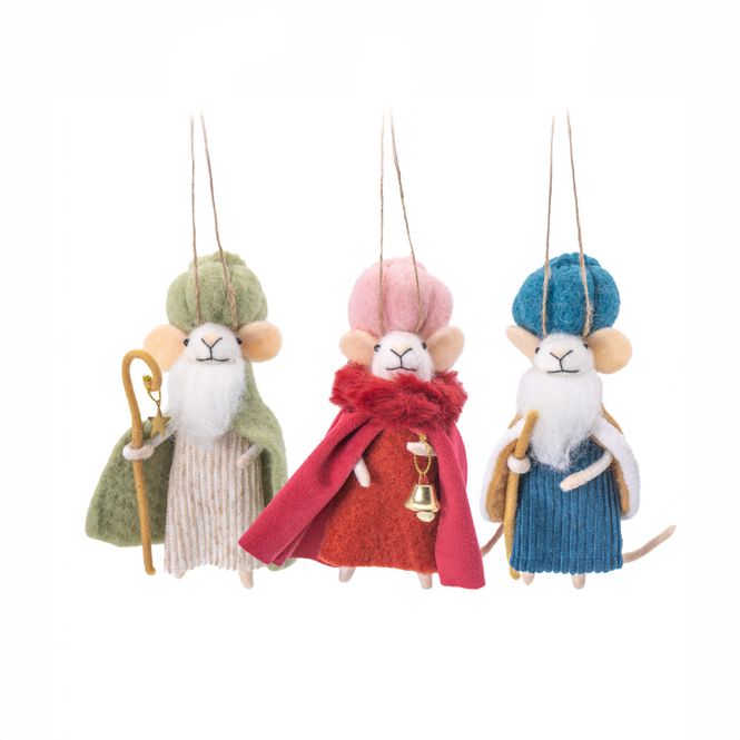Hovedbilde JULETREPYNT – Tre vise mus – 3 pk – Sass ...